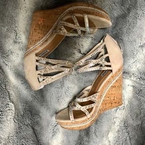 NWOT Not Rated Sparkly Wedges